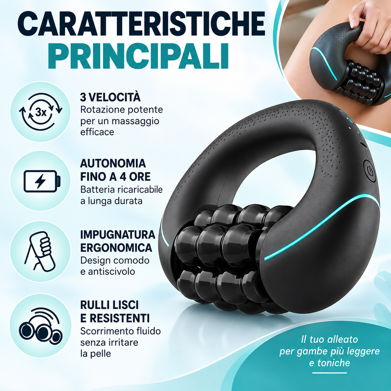 Rullo Massaggiante Elettrico 3 Velocità